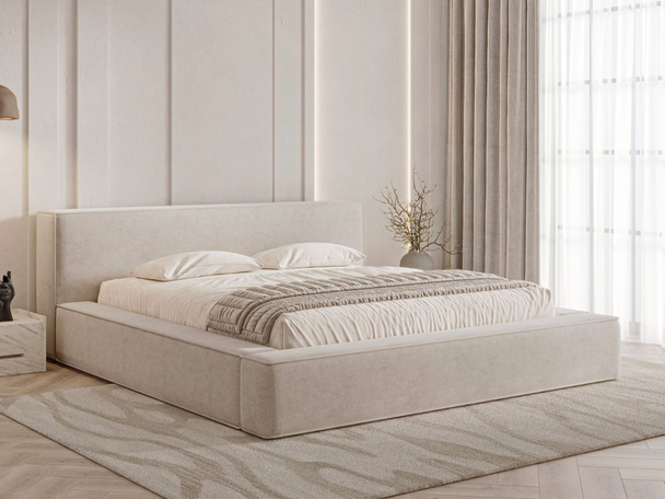 Bed met Opbergruimte en lattenbodem 180x200 Mali Beige