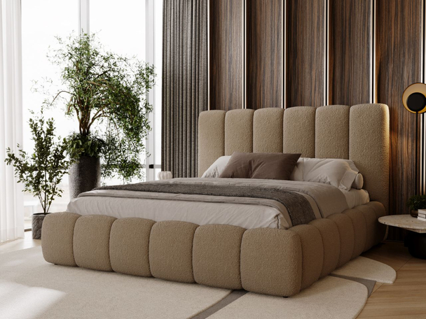 Bed met Opbergruimte en lattenbodem 180x200 Imperial Bruin
