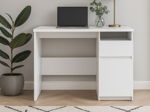 Bureau met deur en lade Arcadia Wit