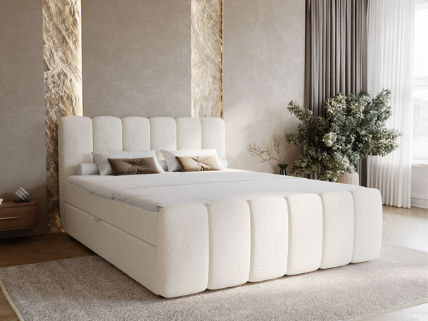 Boxspring met Opbergruimte 180x200 Cloud Beige