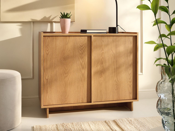 Dressoir met deuren 98 cm Azumi Karamel Eiken