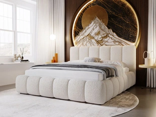 Tweepersoonsbed met Opbergruimte en lattenbodem 120x200 Cloud Beige