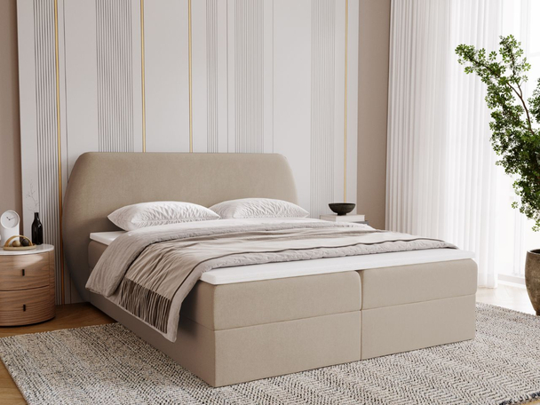 Boxspring met Opbergruimte 180x200 Bogota Beige