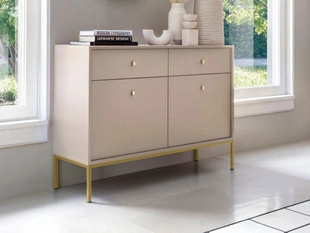 Dressoir met deuren en lades 104 cm Amor Beige