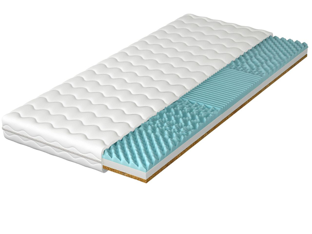 Schuimmatras met geprofileerd schuim en kokosmat Sena 120x200