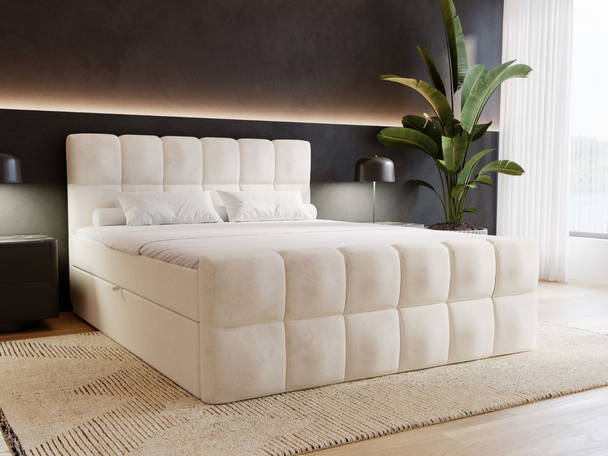 Boxspring met Opbergruimte 140x200 Alicante Beige
