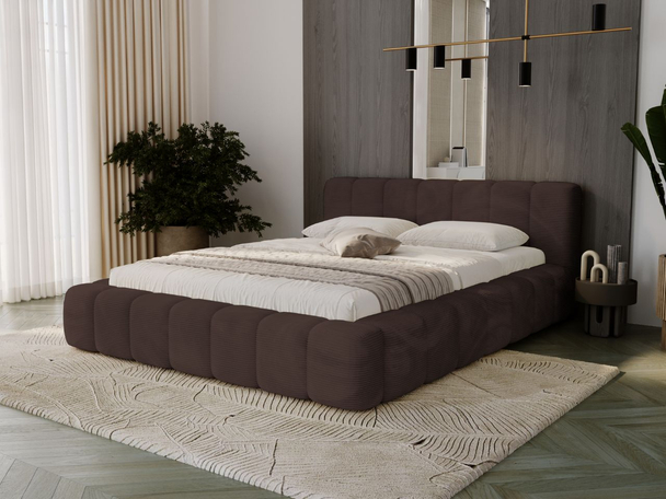 Bed met Opbergruimte en lattenbodem 160x200 Ibiza Bruin