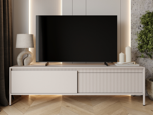 TV-Meubel met Deuren 187 cm Sorano Beige