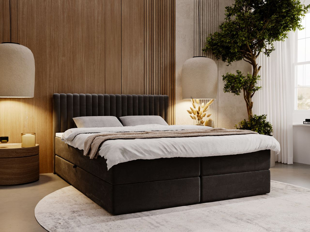 Boxspring met Opbergruimte 180x200 Marbella Anthracite