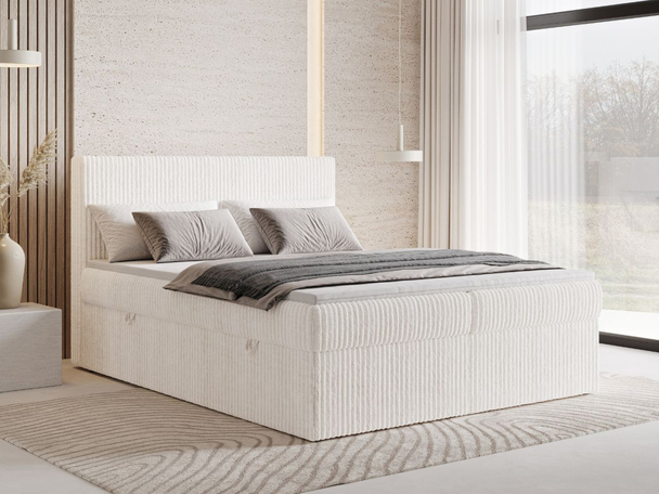 Boxspring met Opbergruimte 160x200 Brisa Crème