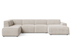 Lichtbeige \ Velours \ Links