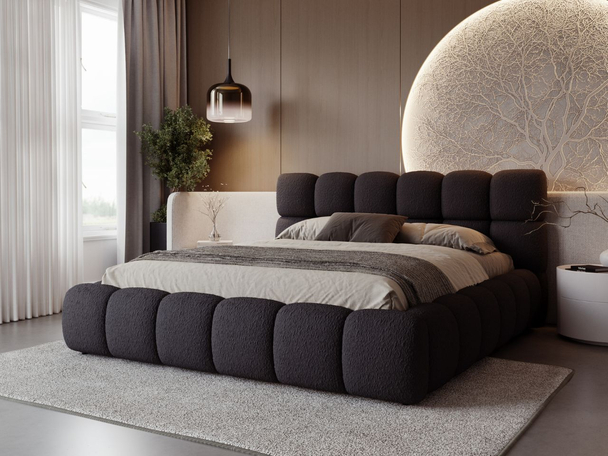 Bed met Opbergruimte en lattenbodem 180x200 Modo Zwart