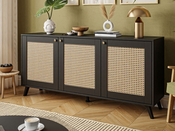 Dressoir met deuren Bellance Zwart