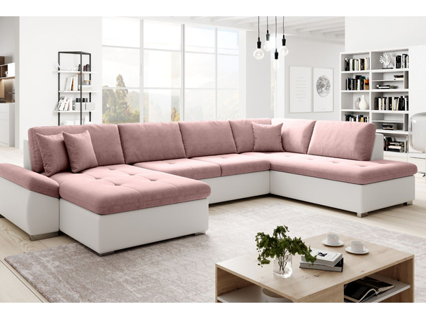 U-Bank Rechts met Slaapfunctie Moni U Roze, Wit