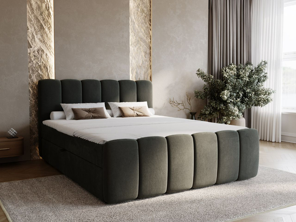 Boxspring met Opbergruimte 180x200 Cloud Donkergrijs