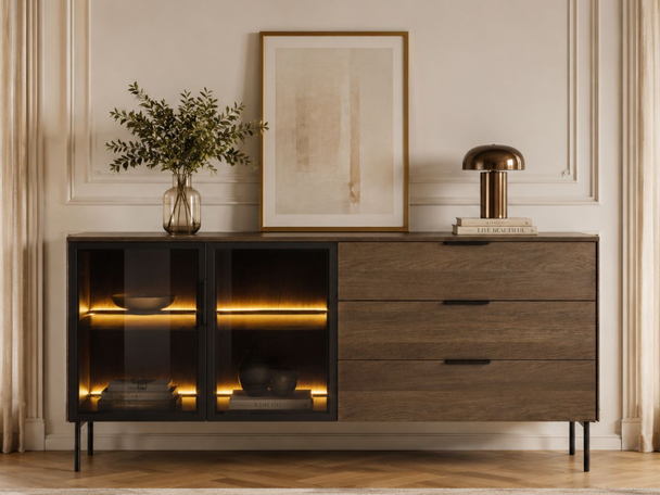 Dressoir met Deuren en Lades Lumina Bruin