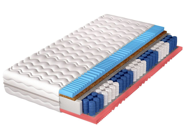 Pocketveringmatras pocket met kokosmat en geprofileerd schuim Nola 90x200